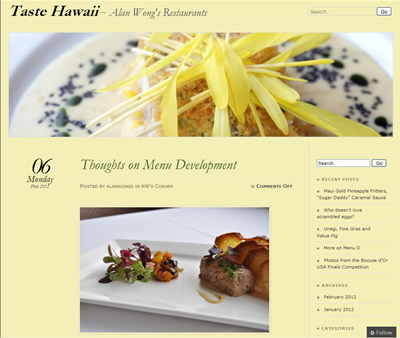 Taste Hawaii~ Alan Wong's Restaurants