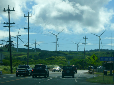 Kahukuの風力発電所