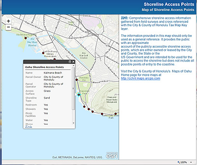Shoreline Access Points