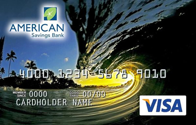 The American Savings Bank Visa Maximum Rewards card, Courtesy American Savings Bank c/o Pacific Business News